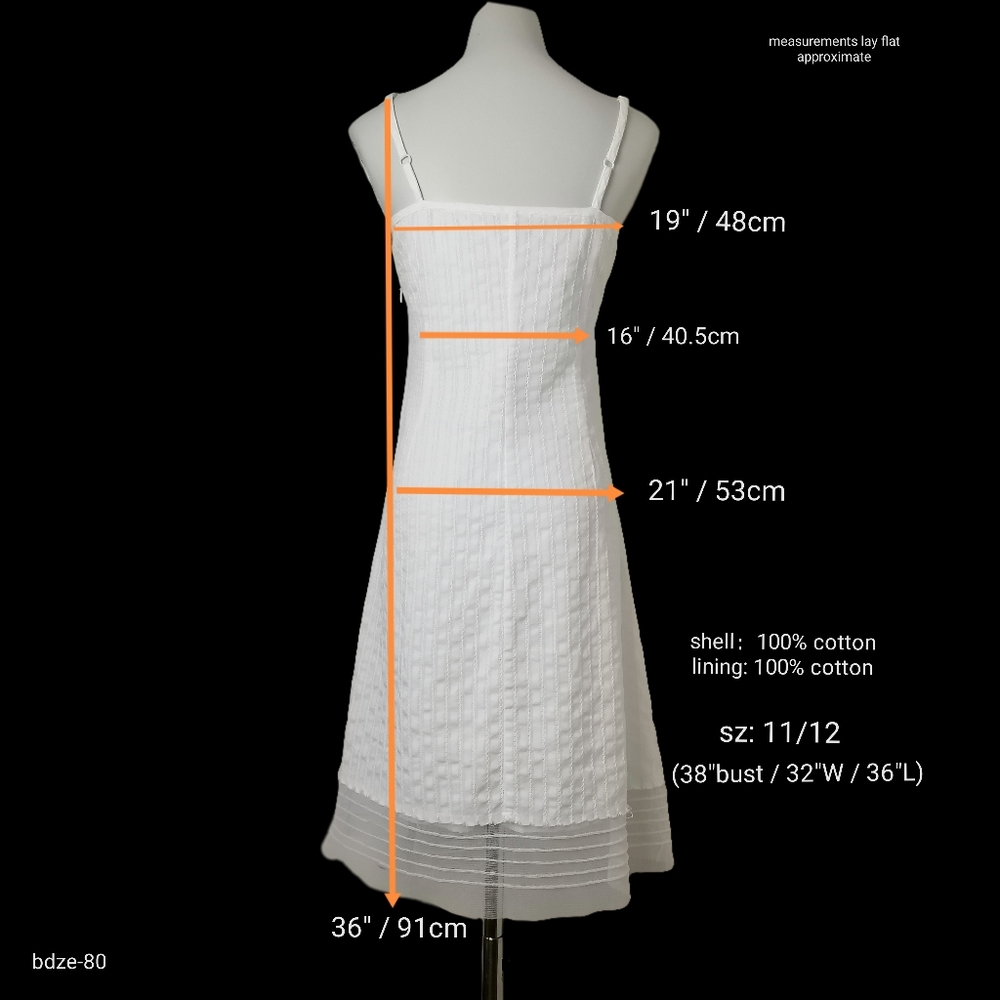 💧 white cotton slip dress by JACOB - Picture 2 of 6